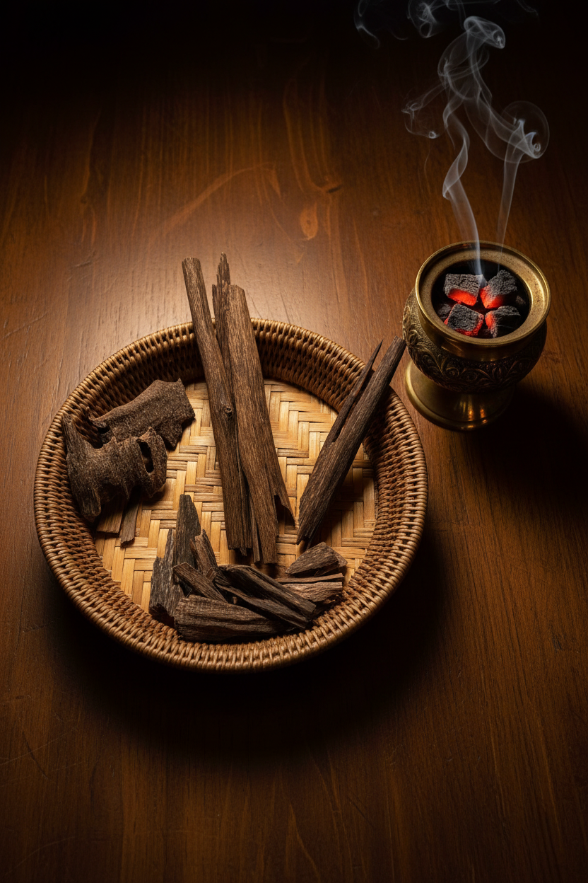 Oud Holz – Räucherschale & Kohle