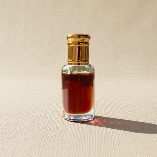 Bo Rai Farmoud – Originalflasche, beiger Hintergrund